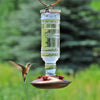 Clear Antique Bottle Hummingbird Feeder - Holds 10 oz of Nectar - We Love Hummingbirds