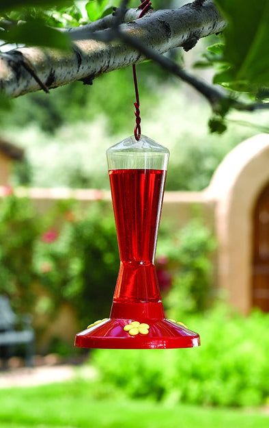 Clear Plastic 8 oz Hummingbird Feeder - We Love Hummingbirds