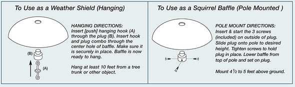 Clear Protective 16" Dome for Feeder - We Love Hummingbirds