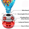 Comet Hand Blown Glass Hummingbird Feeder - Holds 34 oz of Nectar - We Love Hummingbirds