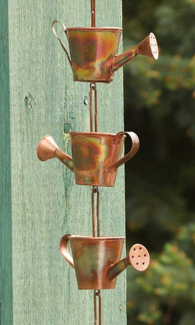 Copper Watering Can Rain Chain - We Love Hummingbirds