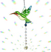 Cute Green Hummingbird Crystals Ornament Sun Catcher - We Love Hummingbirds