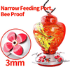 Ewonlife Hummingbird Feeder Glass for Outdoors Hanging, 2 Pack Hummingbird Feeders with Perch, Hand Blown Glass, Leak-Proof, Easy Clean and Fill, Include 2 Hooks, Brush, Hanging Rope(38 Ounces/Pack) - We Love Hummingbirds