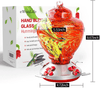 Ewonlife Hummingbird Feeder Glass for Outdoors Hanging, 2 Pack Hummingbird Feeders with Perch, Hand Blown Glass, Leak-Proof, Easy Clean and Fill, Include 2 Hooks, Brush, Hanging Rope(38 Ounces/Pack) - We Love Hummingbirds