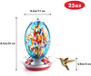 Fireworks Hand Blown Glass Hummingbird Feeder - Holds 25 oz of Nectar - We Love Hummingbirds