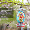 Fireworks Hand Blown Glass Hummingbird Feeder - Holds 25 oz of Nectar - We Love Hummingbirds