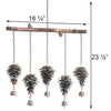 Flamed Copper Pine Cone Wind Chimes - We Love Hummingbirds