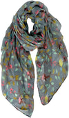 Floral Birds Print Scarf for Women - We Love Hummingbirds