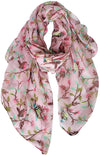 Floral Birds Print Scarf for Women - We Love Hummingbirds