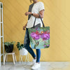 Floral Hummingbird Canvas Tote Bag - We Love Hummingbirds