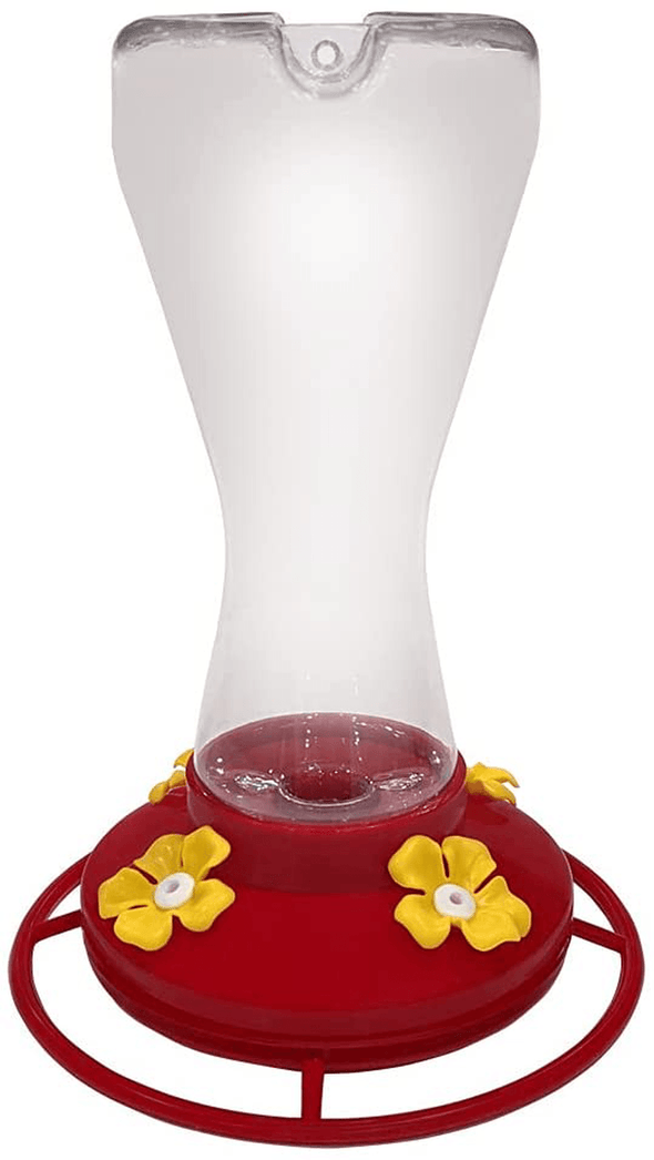 Gray Bunny Classic Hummingbird Feeder, 4 Feeding Ports with Perch and Hanging Wire, 16 Oz Capacity - We Love Hummingbirds