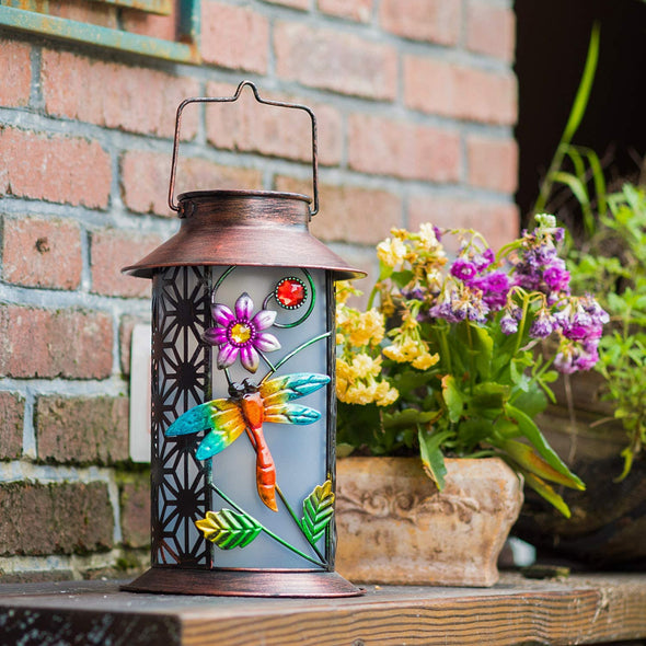 Hanging Dragonfly Solar Lantern Lights - We Love Hummingbirds