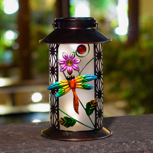 Hanging Dragonfly Solar Lantern Lights - We Love Hummingbirds