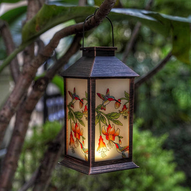 Hanging Hummingbird Solar Lantern Lights - We Love Hummingbirds