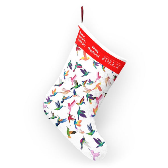 Happy Joy Love Hummingbird Christmas Stockings - We Love Hummingbirds