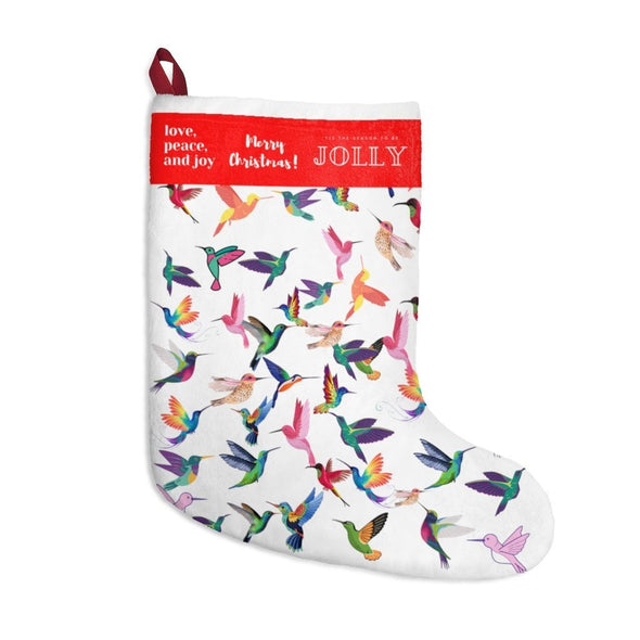 Happy Joy Love Hummingbird Christmas Stockings - We Love Hummingbirds