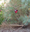Heart Shaped Hummingbird Swing in Copper - We Love Hummingbirds