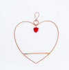 Heart Shaped Hummingbird Swing in Copper - We Love Hummingbirds