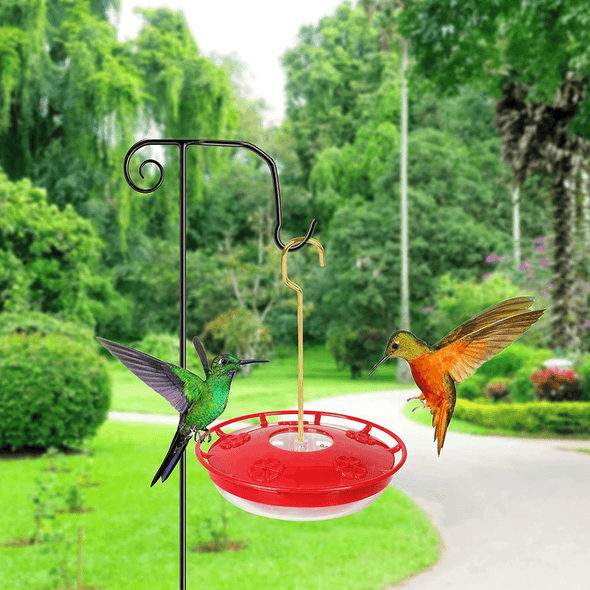 Humming Bird Feeder, Hanging Bird Feeder for outside Easy to Clean and Fill, with 5 Feeder Ports(16 Ounce) - We Love Hummingbirds