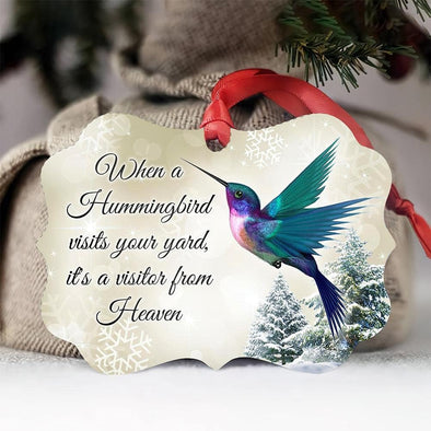Hummingbird Aluminum Christmas Ornament - We Love Hummingbirds
