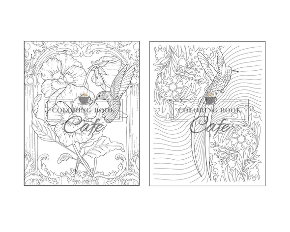 Hummingbird Coloring Book: an Adult Coloring Book Featuring Charming Hummingbirds, Beautiful Flowers and Nature Patterns for Stress Relief and Relaxation (Bird Coloring Books) - We Love Hummingbirds