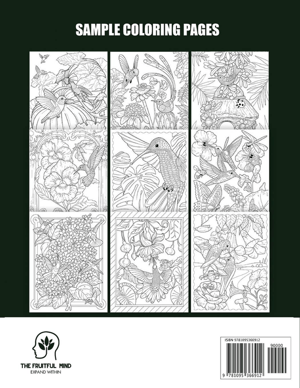 Hummingbird Coloring Book: an Adult Coloring Book Featuring Charming Hummingbirds, Beautiful Flowers and Nature Patterns for Stress Relief and Relaxation (Bird Coloring Books) - We Love Hummingbirds