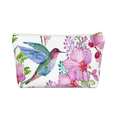 Hummingbird Flowers Accessory Pouch & Makeup Bag - We Love Hummingbirds