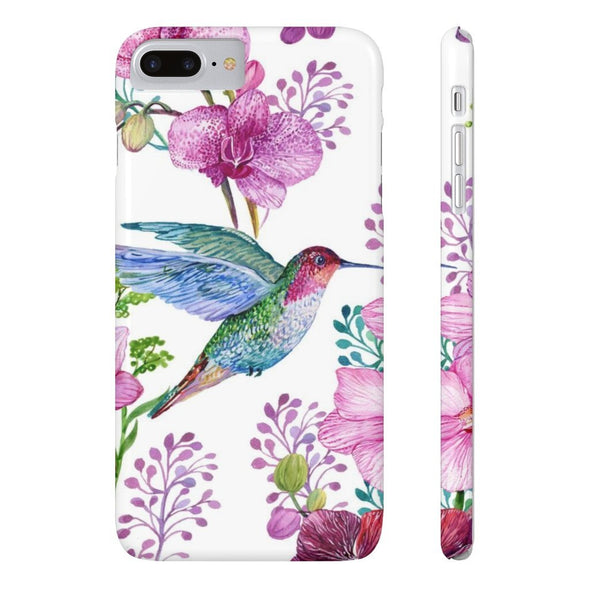 Hummingbird Flowers Slim Phone Case for iPhone, Samsung Galaxy, and Android - We Love Hummingbirds