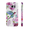 Hummingbird Flowers Slim Phone Case for iPhone, Samsung Galaxy, and Android - We Love Hummingbirds