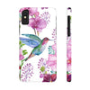 Hummingbird Flowers Slim Phone Case for iPhone, Samsung Galaxy, and Android - We Love Hummingbirds