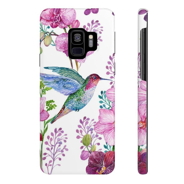 Hummingbird Flowers Slim Phone Case for iPhone, Samsung Galaxy, and Android - We Love Hummingbirds