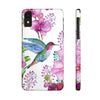 Hummingbird Flowers Slim Phone Case for iPhone, Samsung Galaxy, and Android - We Love Hummingbirds