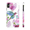 Hummingbird Flowers Slim Phone Case for iPhone, Samsung Galaxy, and Android - We Love Hummingbirds