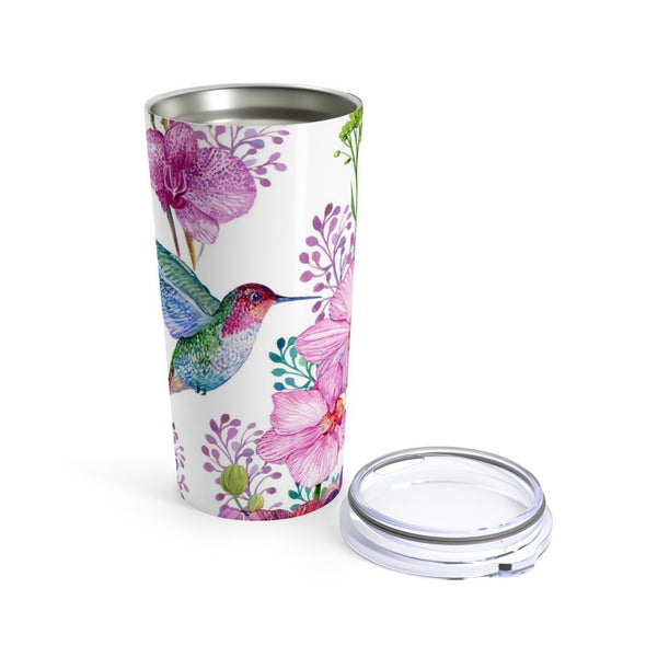 Hummingbird Flowers Tumbler in 20oz Size - Perfect Gift Idea! - We Love Hummingbirds