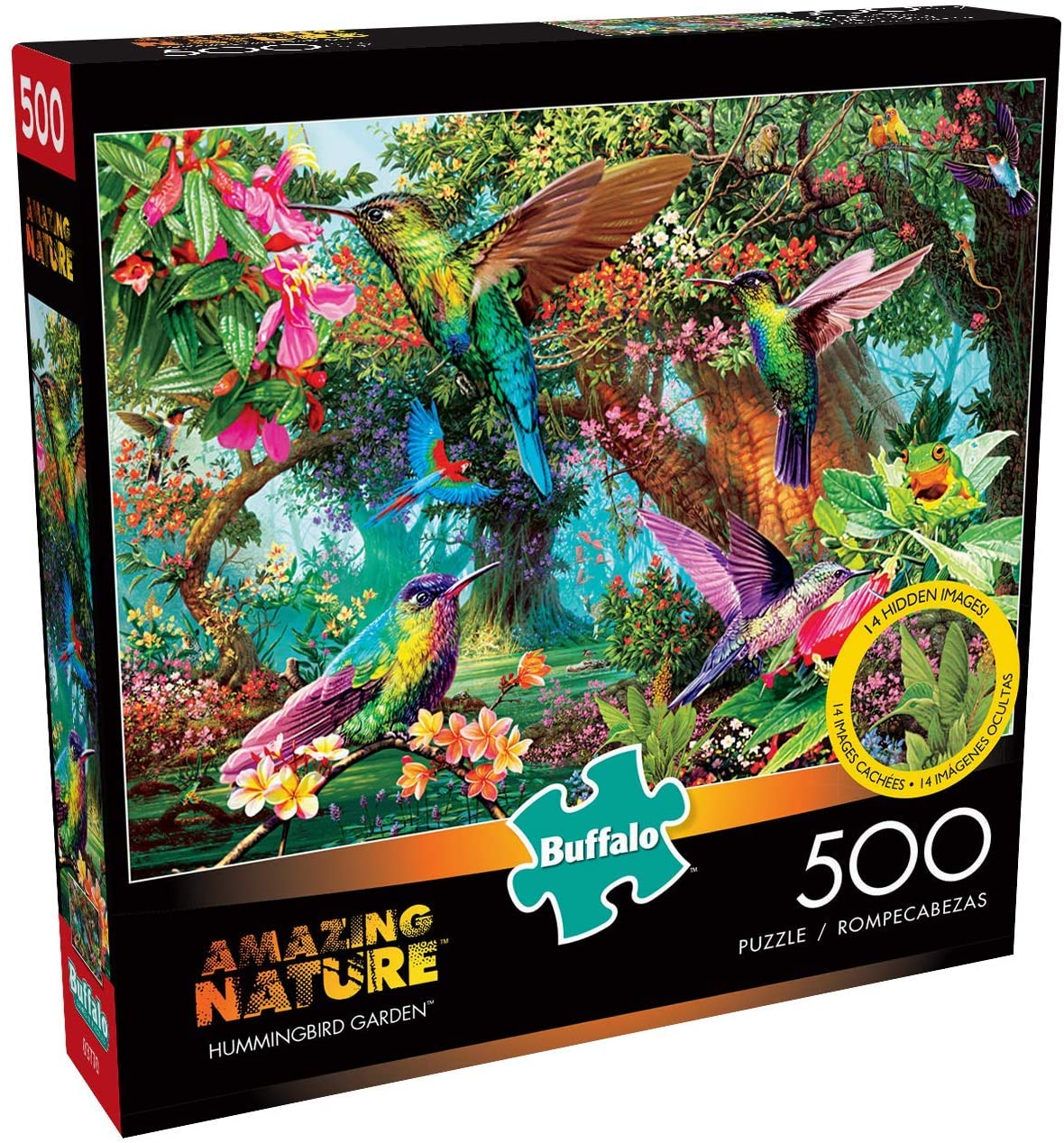 Vivid Hummingbird Garden 1000 Piece Jigsaw Puzzle