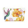 Hummingbird Garden Flowers Accessory Pouch & Makeup Bag - We Love Hummingbirds