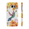 Hummingbird Garden Flowers Slim Phone Case for iPhone, Samsung Galaxy, and Android - We Love Hummingbirds