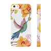 Hummingbird Garden Flowers Slim Phone Case for iPhone, Samsung Galaxy, and Android - We Love Hummingbirds