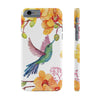 Hummingbird Garden Flowers Slim Phone Case for iPhone, Samsung Galaxy, and Android - We Love Hummingbirds