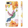 Hummingbird Garden Flowers Slim Phone Case for iPhone, Samsung Galaxy, and Android - We Love Hummingbirds