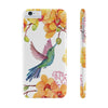 Hummingbird Garden Flowers Slim Phone Case for iPhone, Samsung Galaxy, and Android - We Love Hummingbirds