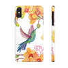 Hummingbird Garden Flowers Slim Phone Case for iPhone, Samsung Galaxy, and Android - We Love Hummingbirds