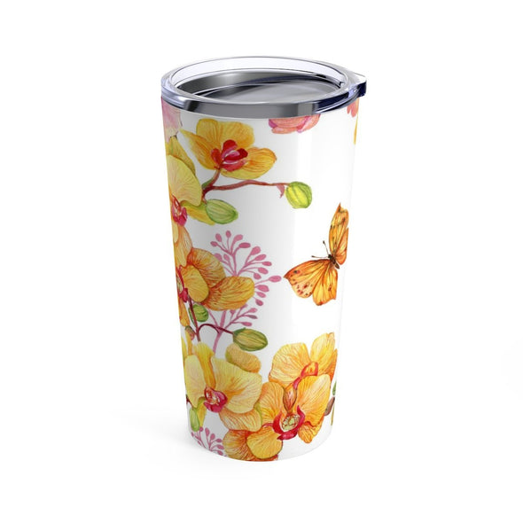 Hummingbird Garden Flowers Tumbler in 20oz Size - Perfect Gift Idea! - We Love Hummingbirds