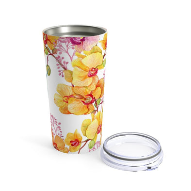 Hummingbird Garden Flowers Tumbler in 20oz Size - Perfect Gift Idea! - We Love Hummingbirds