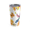 Hummingbird Garden Flowers Tumbler in 20oz Size - Perfect Gift Idea! - We Love Hummingbirds