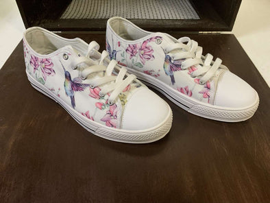 Hummingbird Garden Low Top Canvas Shoes - We Love Hummingbirds