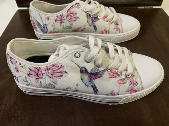 Hummingbird Garden Low Top Canvas Shoes - We Love Hummingbirds