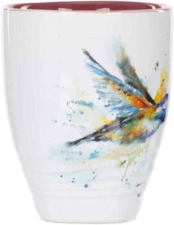 Hummingbird Glossy Stoneware Mug with Handle - We Love Hummingbirds