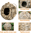 Hummingbird Houses for outside Hanging, Set of 4 Hand Woven Bird Nesting, 4.72 × 4.71 Inch Bird Hut, Finch Bird House, Hummingbird Gifts for Indoor and Outdoor Decoration (Ball Shape) - We Love Hummingbirds