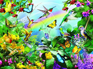 Hummingbird Sanctuary 1000 Piece Jigsaw Puzzle - We Love Hummingbirds